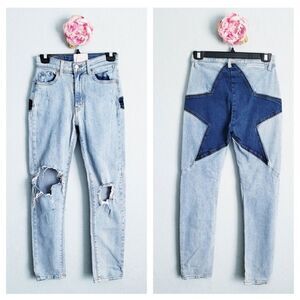 Revice Denim Venus Stargazer Lightwash Distressed Jeans
